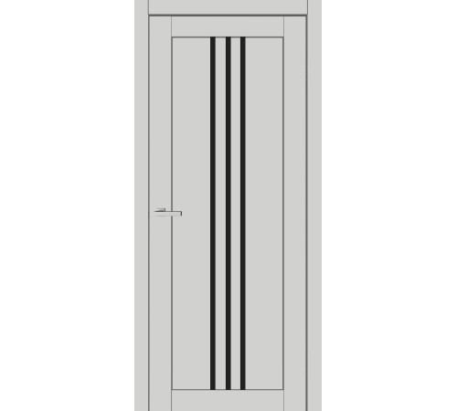 Двери Europe Doors Люксембург PVC Черное стекло