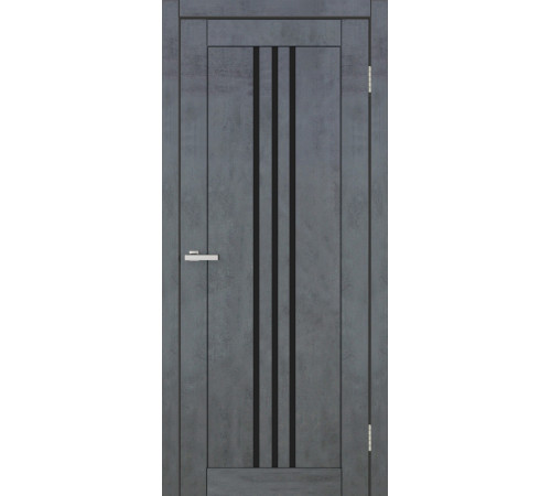 Двери Europe Doors Люксембург PVC Черное стекло