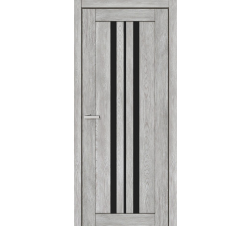 Двері Europe Doors Албанія PVC Чорне скло