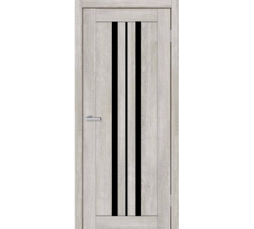 Двері Europe Doors Албанія PVC Чорне скло