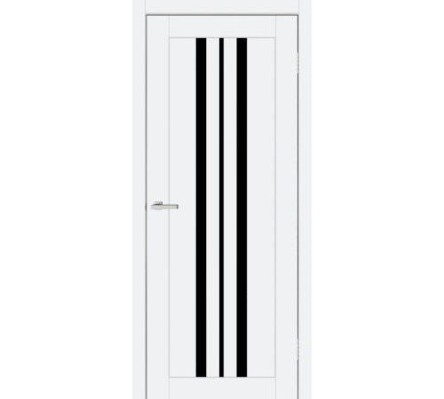 Двері Europe Doors Албанія PVC Чорне скло
