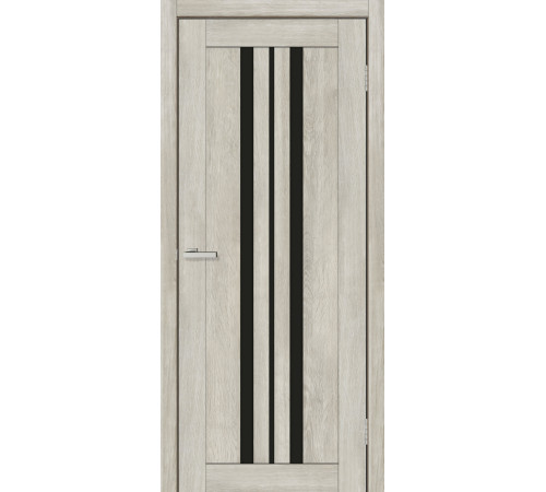 Двері Europe Doors Албанія PVC Чорне скло