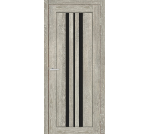 Двері Europe Doors Албанія PVC Чорне скло