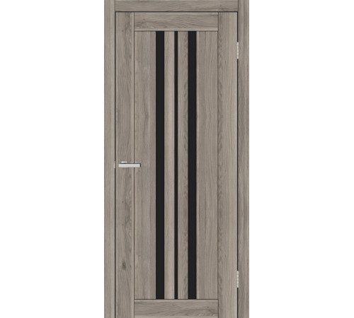 Двері Europe Doors Албанія PVC Чорне скло