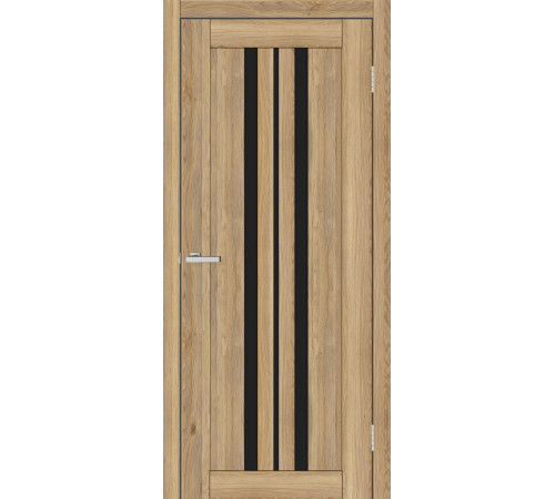 Двері Europe Doors Албанія PVC Чорне скло