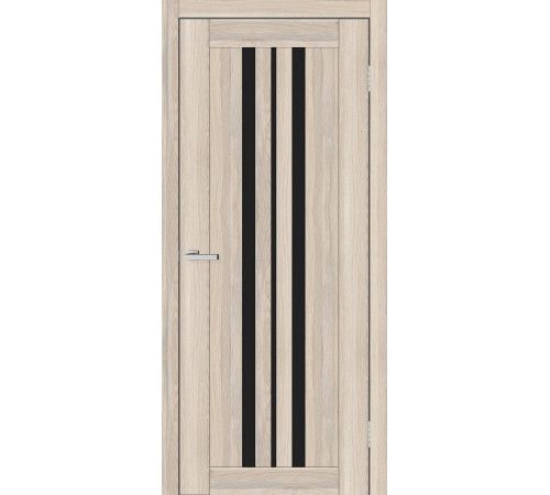 Двері Europe Doors Албанія PVC Чорне скло