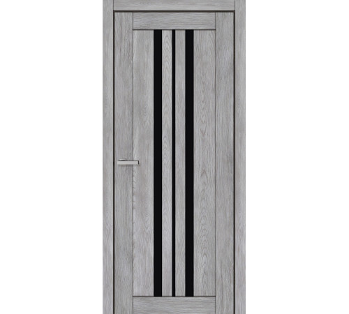 Двері Europe Doors Албанія PVC Чорне скло