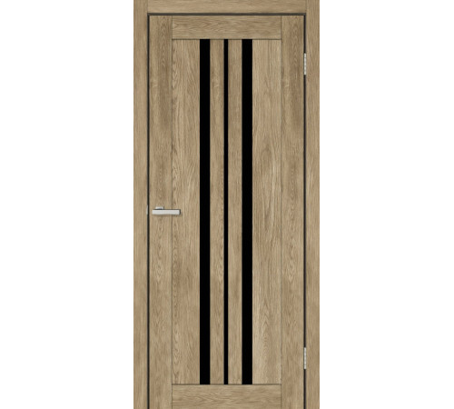 Двері Europe Doors Албанія PVC Чорне скло