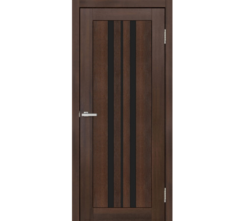 Двері Europe Doors Албанія PVC Чорне скло