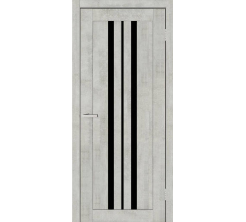Двері Europe Doors Албанія PVC Чорне скло