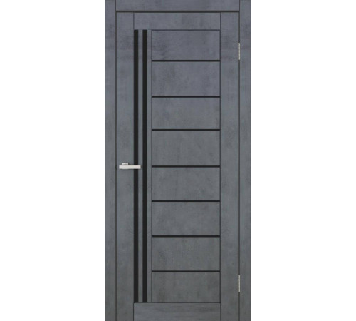 Двері Europe Doors Німеччина PVC Чорне скло