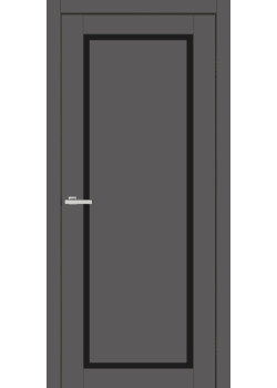 Двери Europe Doors Кипр Черное стекло SUPER MATE