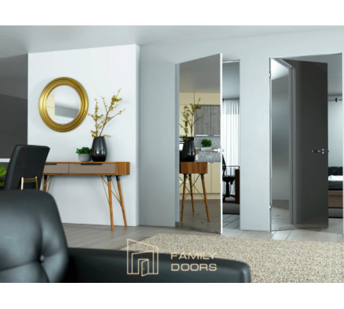 Межкомнатные Двери Скрытого Монтажа Family Doors Прихованого монтажу FD зеркальные Стеклянные