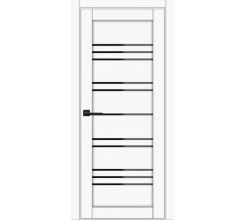 Межкомнатные Двери Gradoporte GP-44 Черное стекло ПВХ плёнка