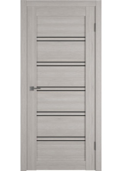 Двері Hygge Atum Pro 28 Stone Oak Чорне скло