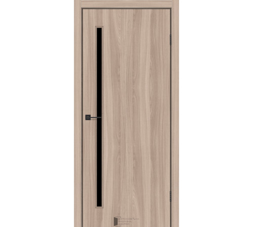 Межкомнатные Двери KFD Line Glass 01 Черное стекло Ламинатин