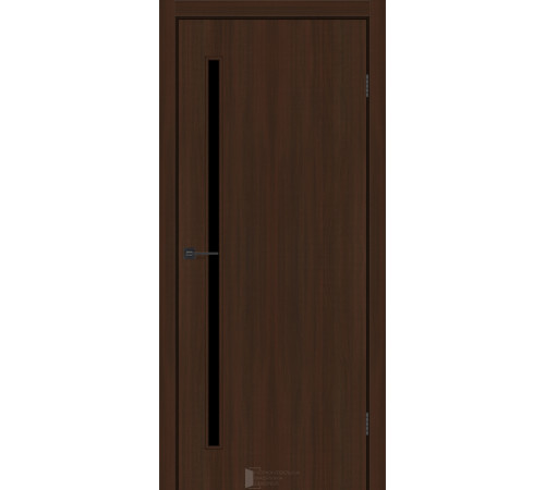 Межкомнатные Двери KFD Line Glass 01 Черное стекло Ламинатин