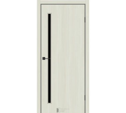 Межкомнатные Двери KFD Line Glass 01 Черное стекло Ламинатин