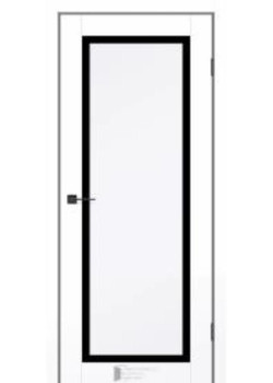 Двері KFD Prestige 6 Чорне скло