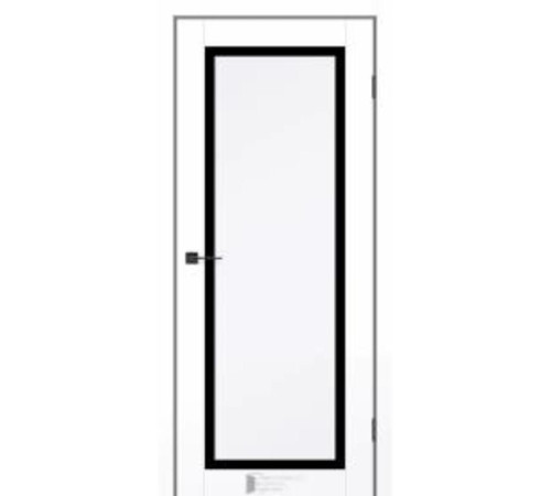 Межкомнатные Двери KFD Prestige 6 Черное стекло ПВХ плёнка