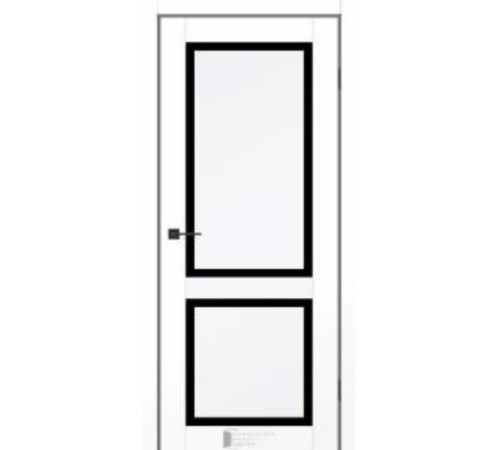 Межкомнатные Двери KFD Prestige 7 Черное стекло ПВХ плёнка