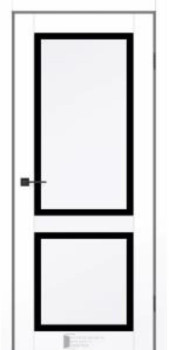 Двери KFD Prestige 7 Черное стекло