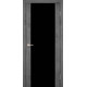 Межкомнатные Двери Korfad Sanremo SR-01 черное стекло ПВХ плёнка