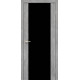 Межкомнатные Двери Korfad Sanremo SR-01 черное стекло ПВХ плёнка