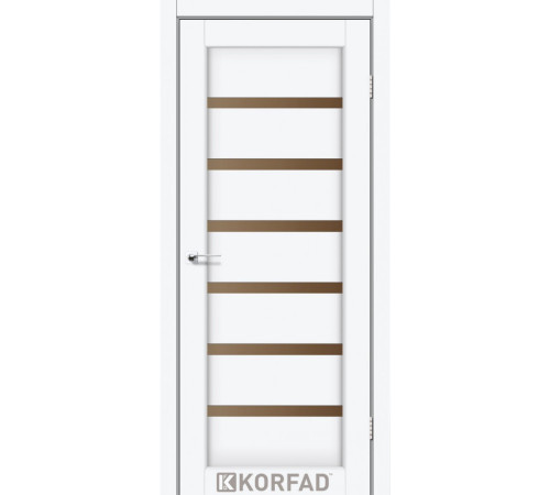 Межкомнатные Двери Korfad Porto Deluxe PD-01 Белый перламутр ПВХ плёнка