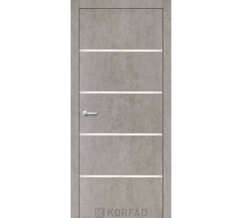 Міжкімнатні Двері Korfad Aluminium Loft Plato ALP-05 ПВХ плівка