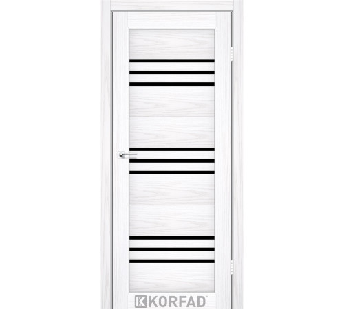 Межкомнатные Двери Korfad Florence FL-05 Черное стекло ПВХ плёнка