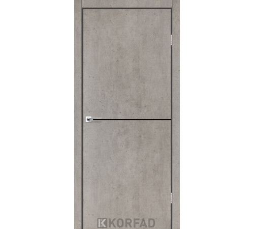 Межкомнатные Двери Korfad Deco Loft Plato DLP-01 black ПВХ плёнка