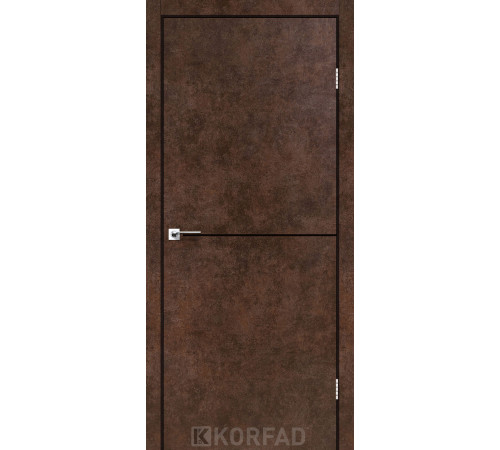 Межкомнатные Двери Korfad Deco Loft Plato DLP-01 black ПВХ плёнка