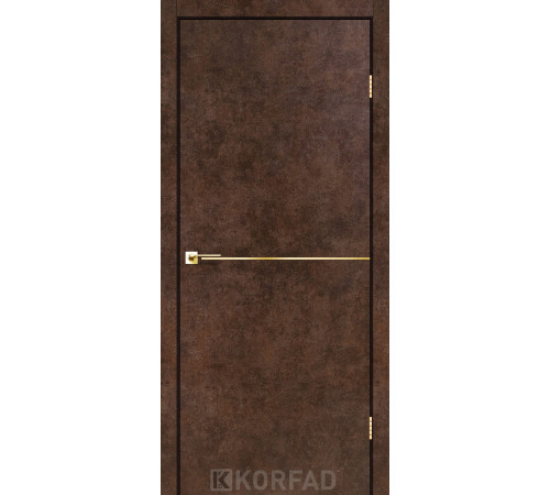 Межкомнатные Двери Korfad Deco Loft Plato DLP-01 gold ПВХ плёнка