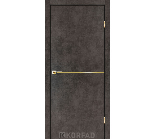 Межкомнатные Двери Korfad Deco Loft Plato DLP-01 gold ПВХ плёнка