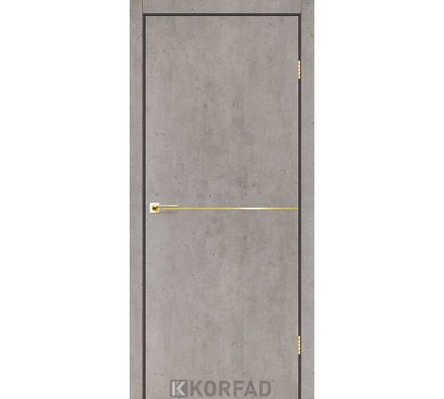 Межкомнатные Двери Korfad Deco Loft Plato DLP-01 gold ПВХ плёнка