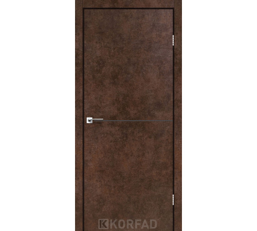 Межкомнатные Двери Korfad Deco Loft Plato DLP-01 antracite ПВХ плёнка