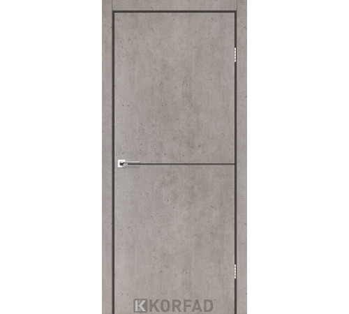 Межкомнатные Двери Korfad Deco Loft Plato DLP-01 antracite ПВХ плёнка