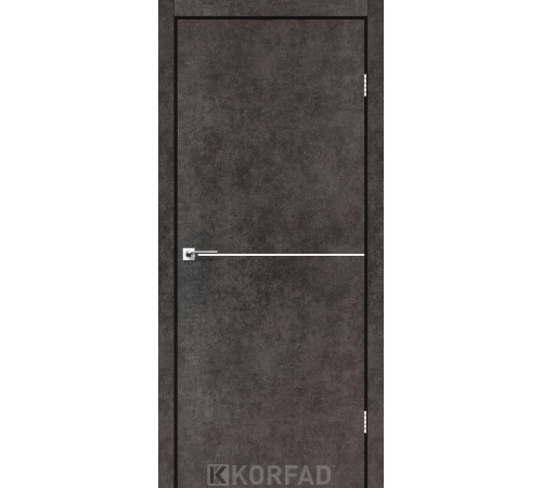 Межкомнатные Двери Korfad Deco Loft Plato DLP-01 nickel ПВХ плёнка