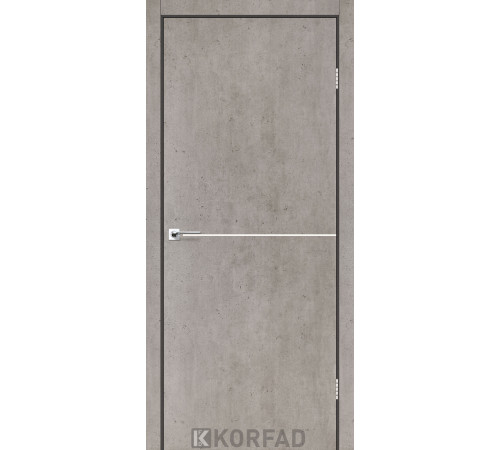 Межкомнатные Двери Korfad Deco Loft Plato DLP-01 nickel ПВХ плёнка