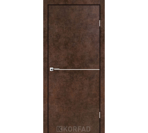 Межкомнатные Двери Korfad Deco Loft Plato DLP-01 nickel ПВХ плёнка
