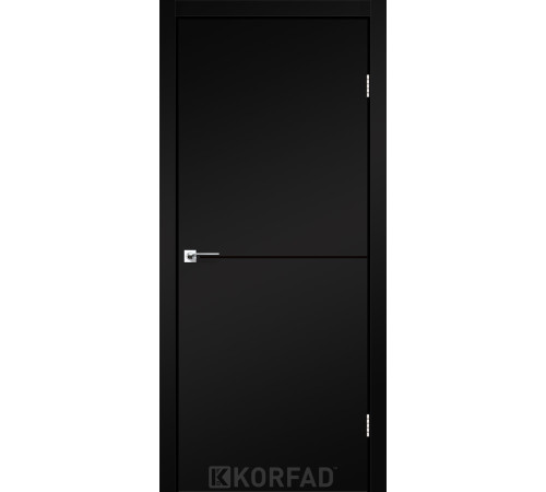 Межкомнатные Двери Korfad Deco Loft Plato DLP-01 Super PET Black ПВХ плёнка