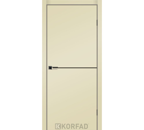 Межкомнатные Двери Korfad Deco Loft Plato DLP-01 Super PET Black ПВХ плёнка