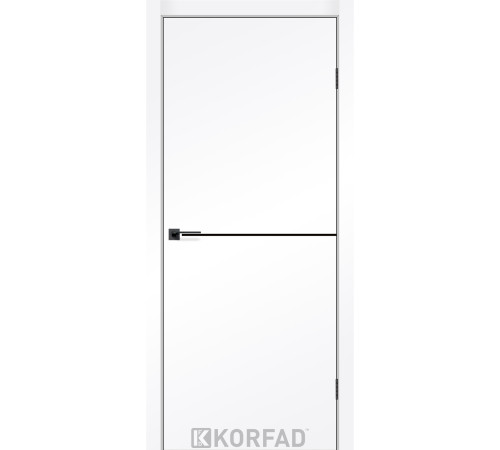 Межкомнатные Двери Korfad Deco Loft Plato DLP-01 Super PET Black ПВХ плёнка