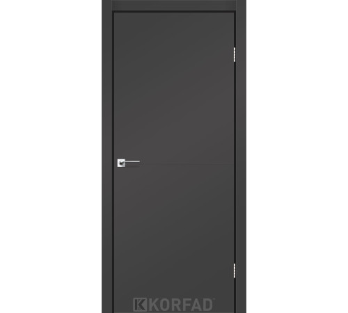 Межкомнатные Двери Korfad Deco Loft Plato DLP-01 Super PET Antracite ПВХ плёнка