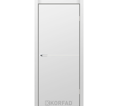 Межкомнатные Двери Korfad Deco Loft Plato DLP-01 Super PET Nickel ПВХ плёнка