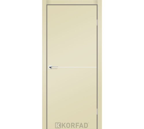 Межкомнатные Двери Korfad Deco Loft Plato DLP-01 Super PET Nickel ПВХ плёнка
