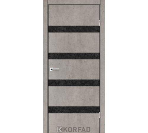 Межкомнатные Двери Korfad Glass Loft Plato GLP-04 ПВХ плёнка