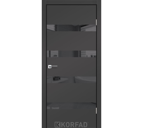 Межкомнатные Двери Korfad Glass Loft Plato GLP-04 Super PET ПВХ плёнка