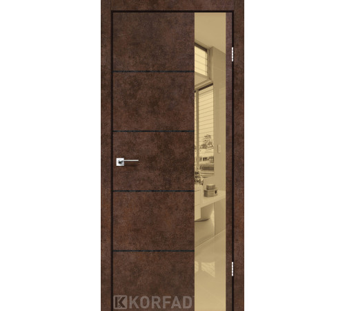 Межкомнатные Двери Korfad Glass Loft Plato GLP-05 ПВХ плёнка